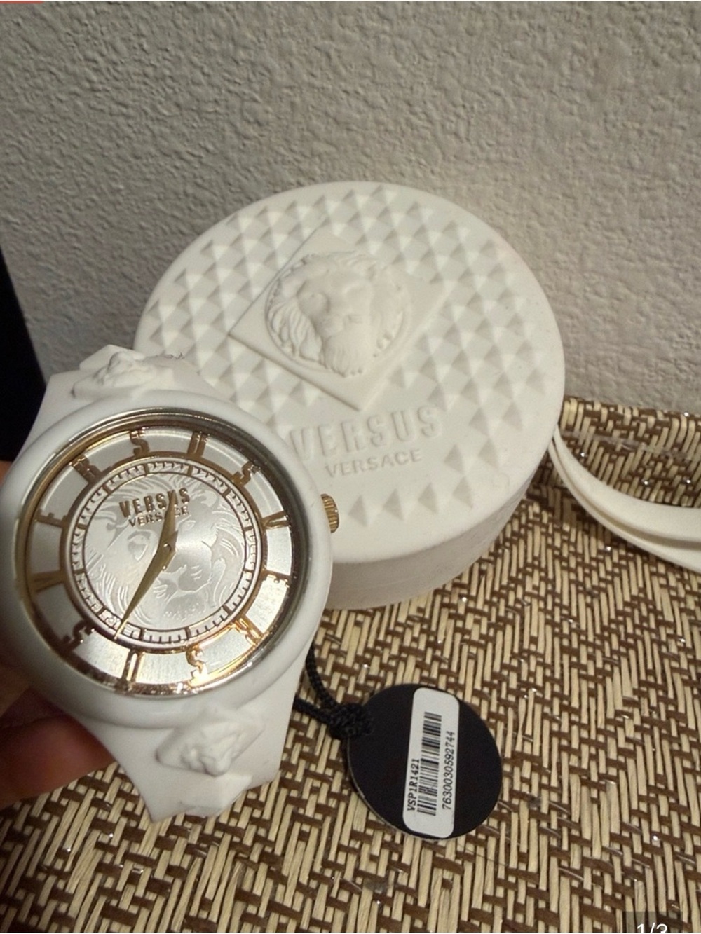 Versus Versace White and Gold Women's Silicone Watch
